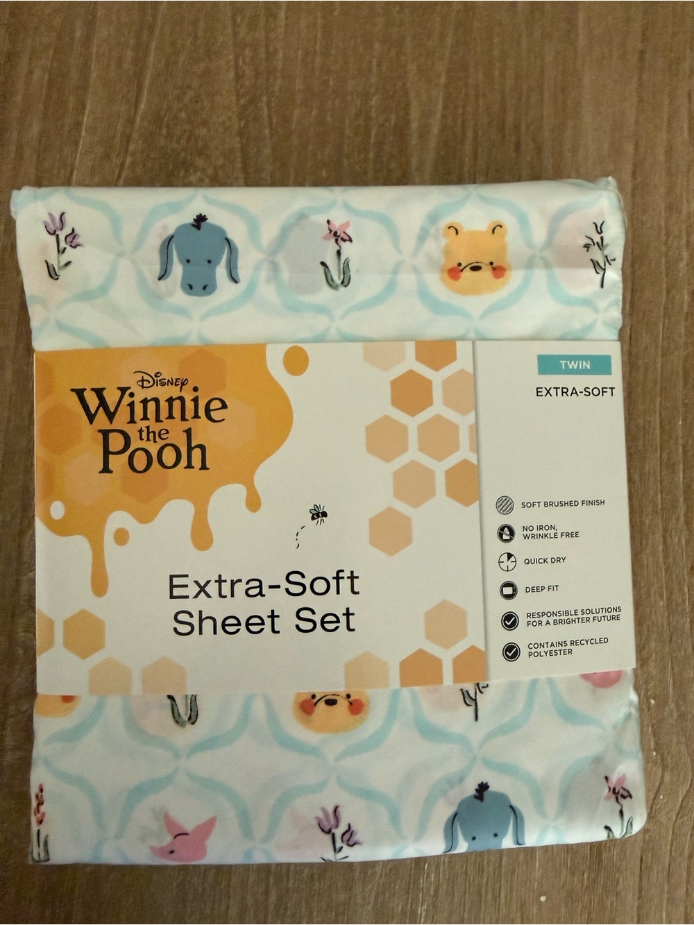 Disney’s Winnie the Pooh Extra Soft 3PC bedding sheet set Twin NEW